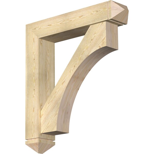 Ekena Millwork Westlake Arts and Crafts Rough Sawn Bracket w/ Offset Brace, Douglas Fir, 8"W x 40"D x 44"H BKT0806X40X44WTL03RDF - main
